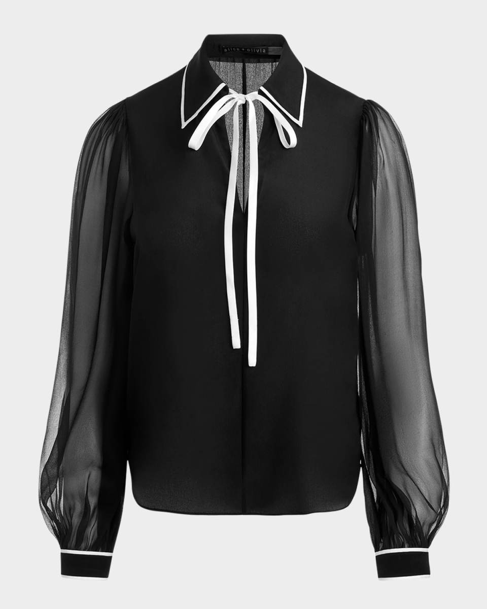 Roanne Tie-Front Blous